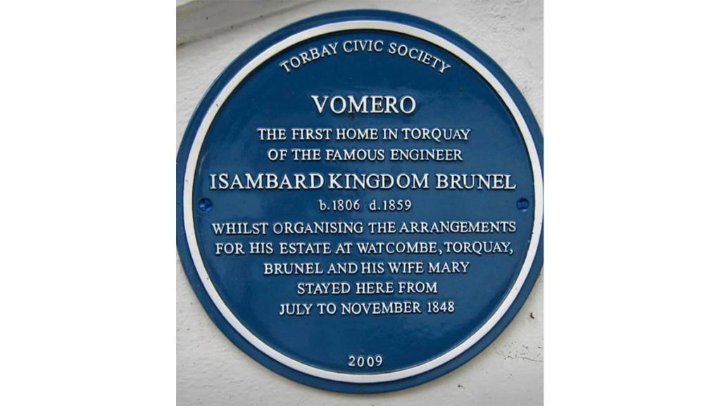 The Blue Plaque at Vomero Holiday Apartments in Torquay